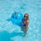 Swim Central 29" Inflatable Blue Narwhal Beach Ball with Tusk